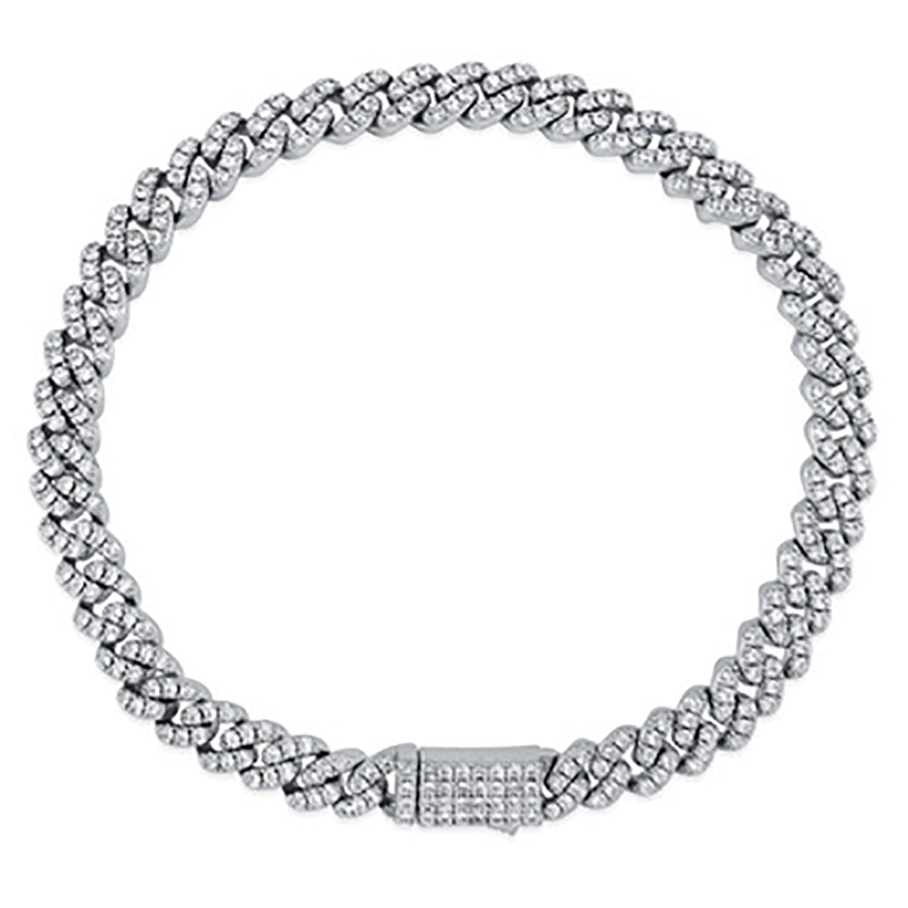 Moissanite 6mm Iced Out Mini cuban link chain for women