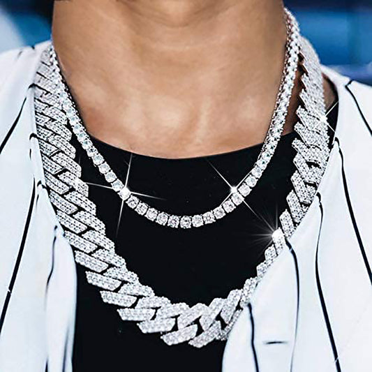 Moissanite Iced Out Cuban Link Chain