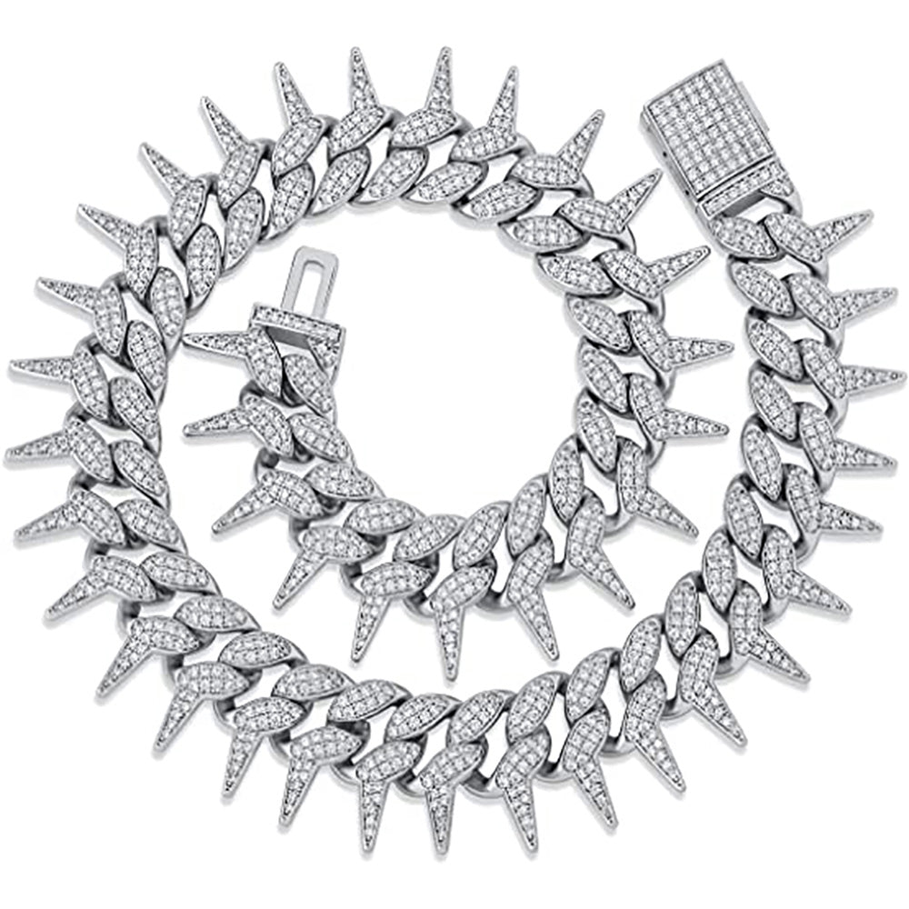 Moissanite Iced Out Cuban Link Chain For Men