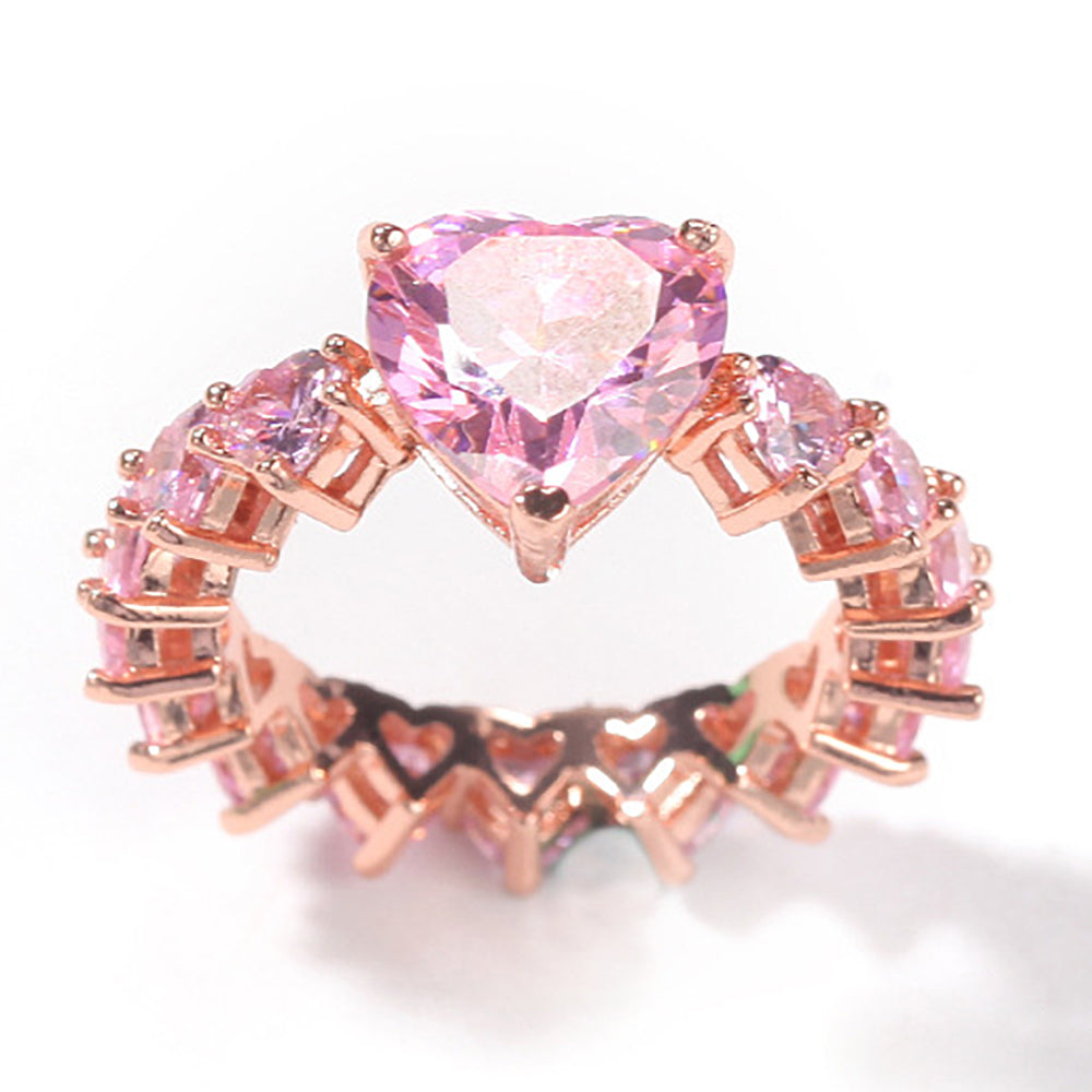 Moissanite Iced Out Engagement Ring