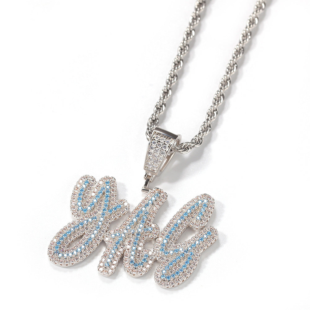 Moissanite Custom name necklace