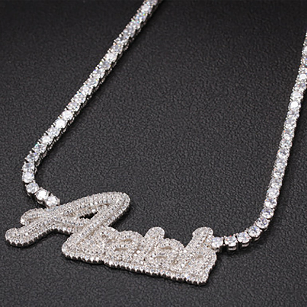 Moissanite Iced Out Custom name necklace