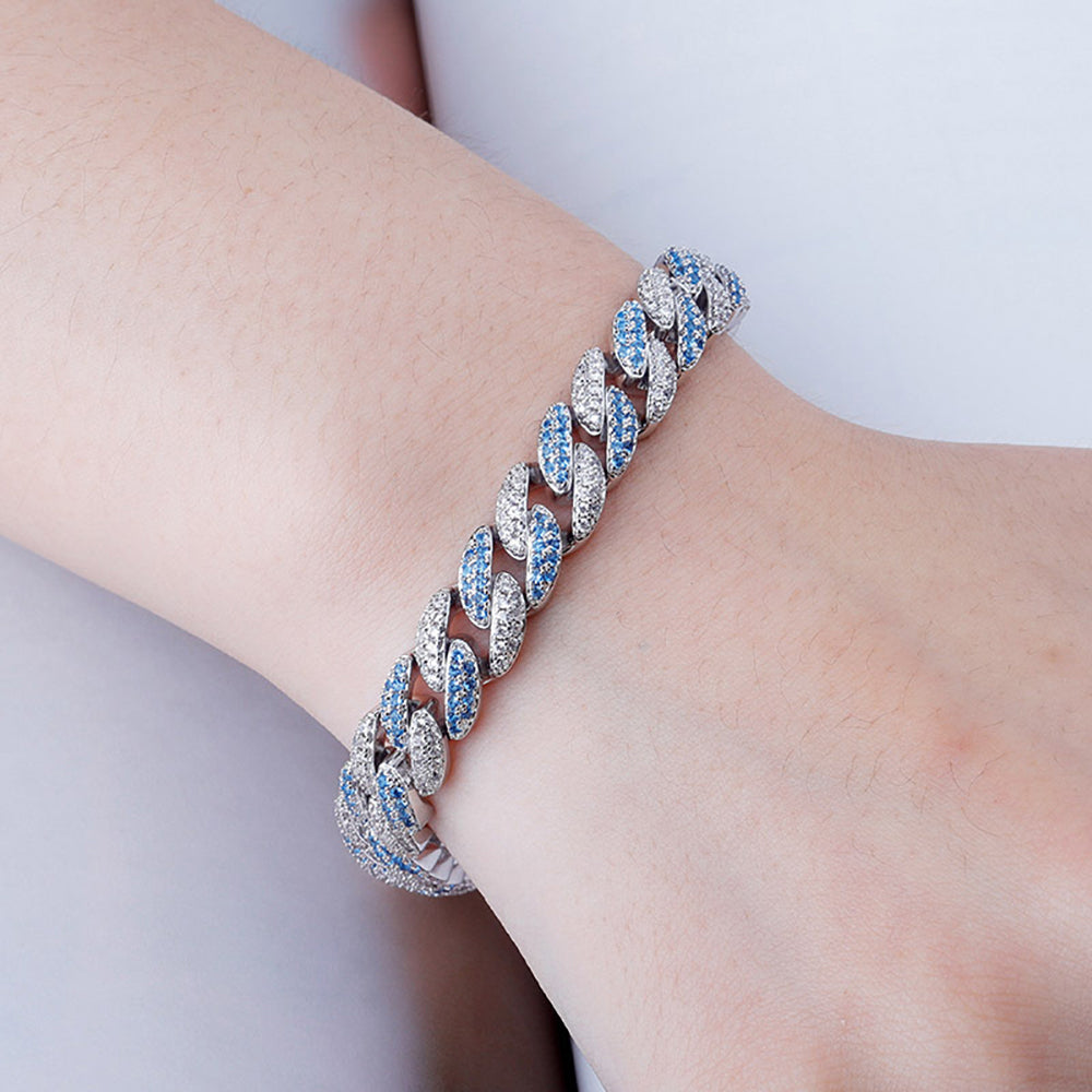 Moissanite 9mm Iced Out Cuban Link Chain