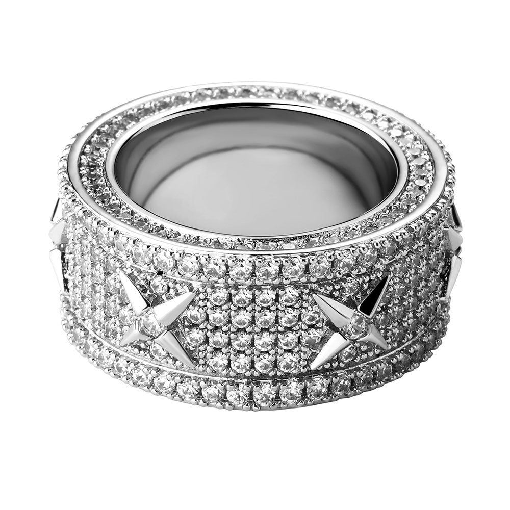 Moissanite Iced Out Ring