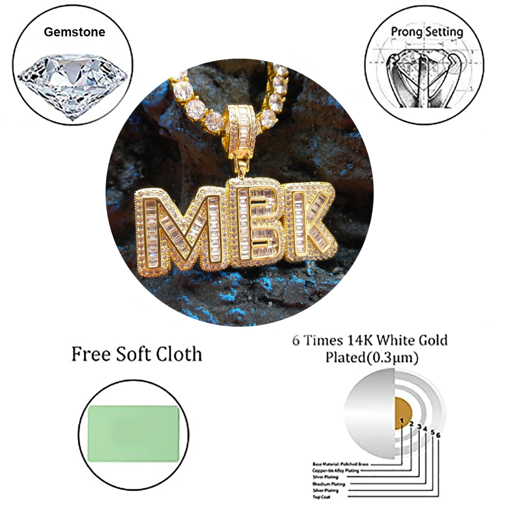 Moissanite Custom name necklace