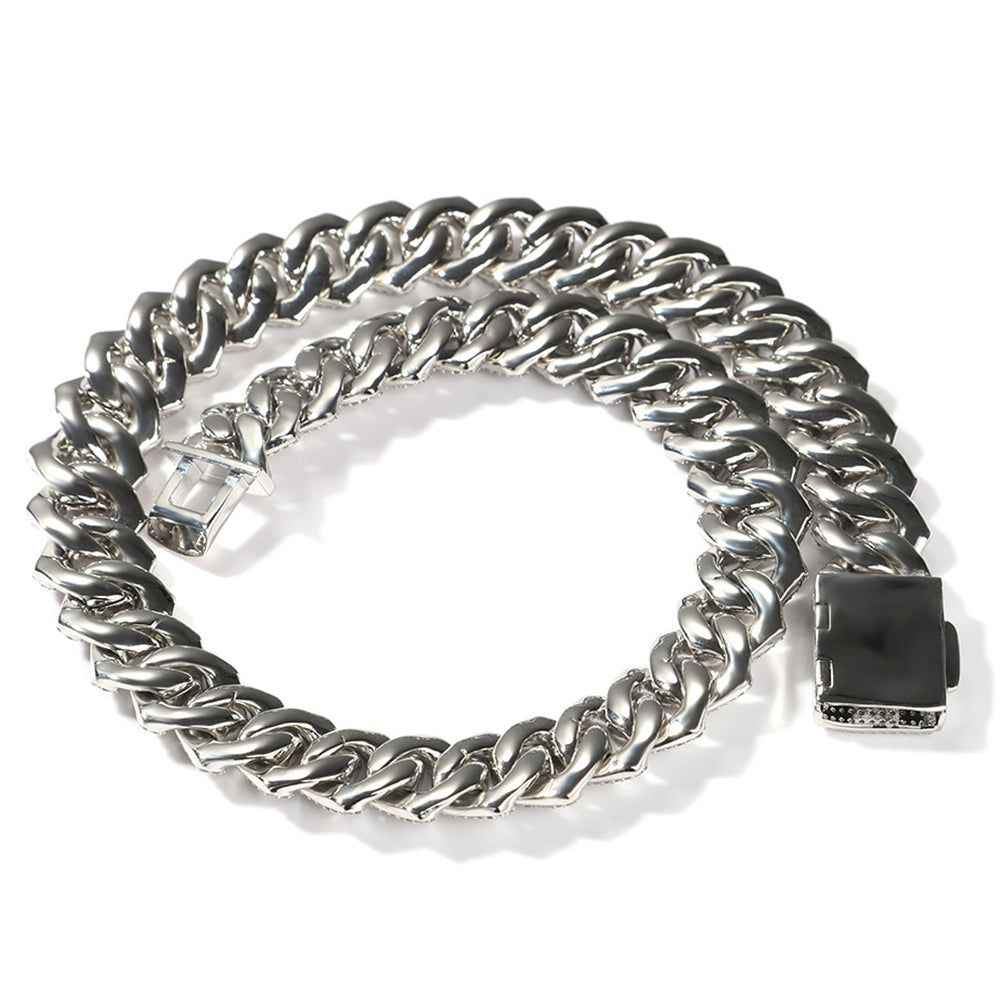 Moissanite 20mm Iced Out Cuban Link Chain