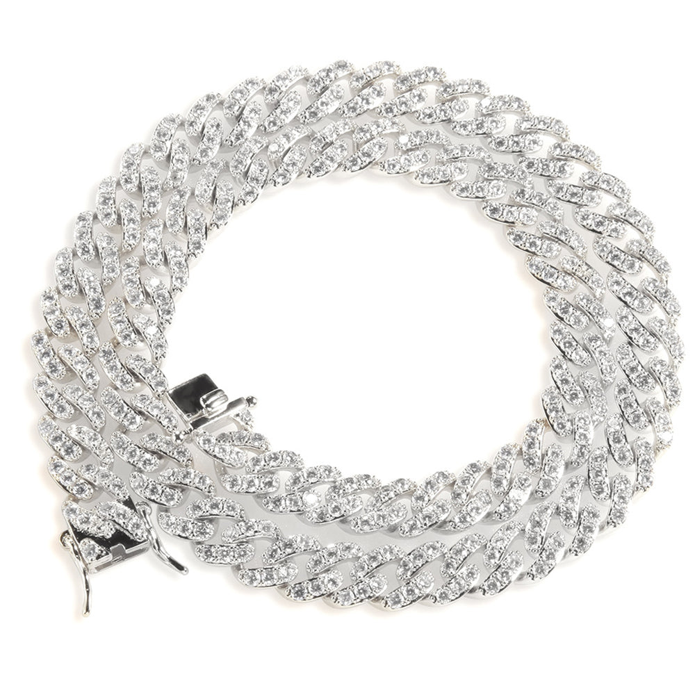 Moissanite 10mm Iced Out Cuban Link Chain