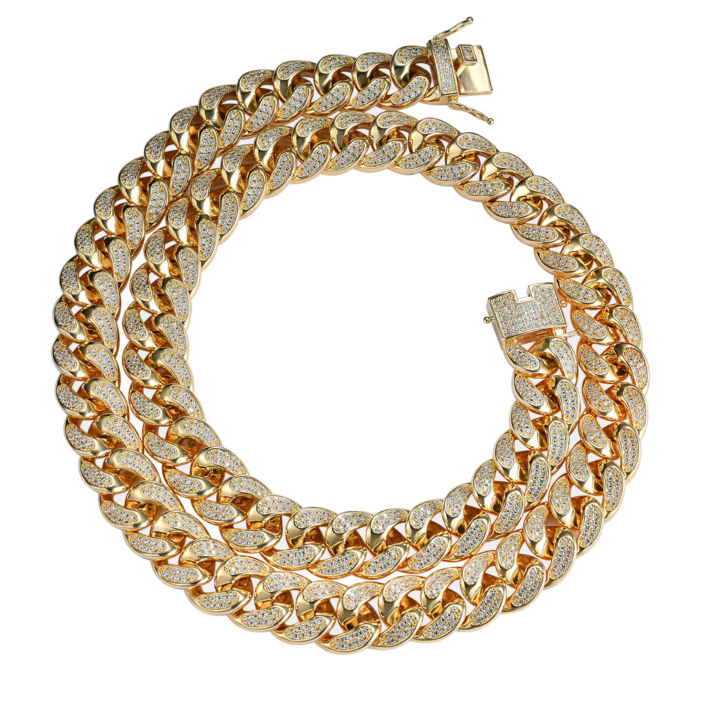 Moissanite Iced Out Cuban Link Chain for Men