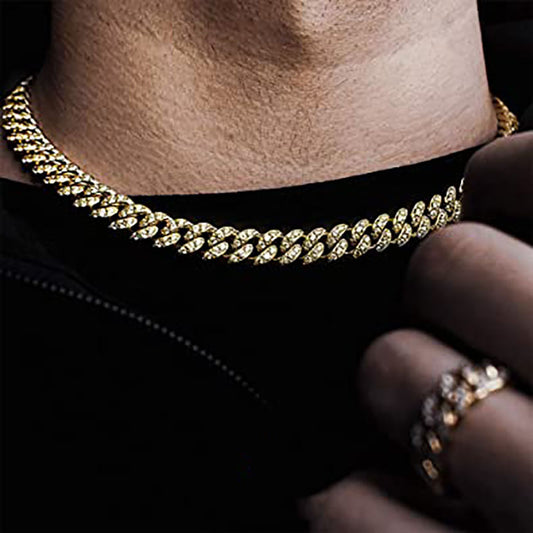 Moissanite Iced Out Cuban Link Chain for Men