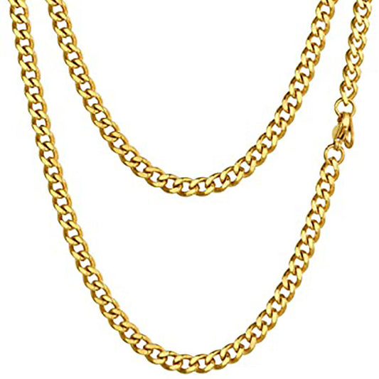 Stainless Steel Cuban Chain Necklace