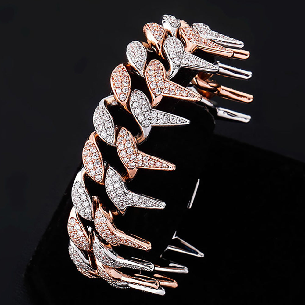 Moissanite Iced Out Cuban Link Chain For Men