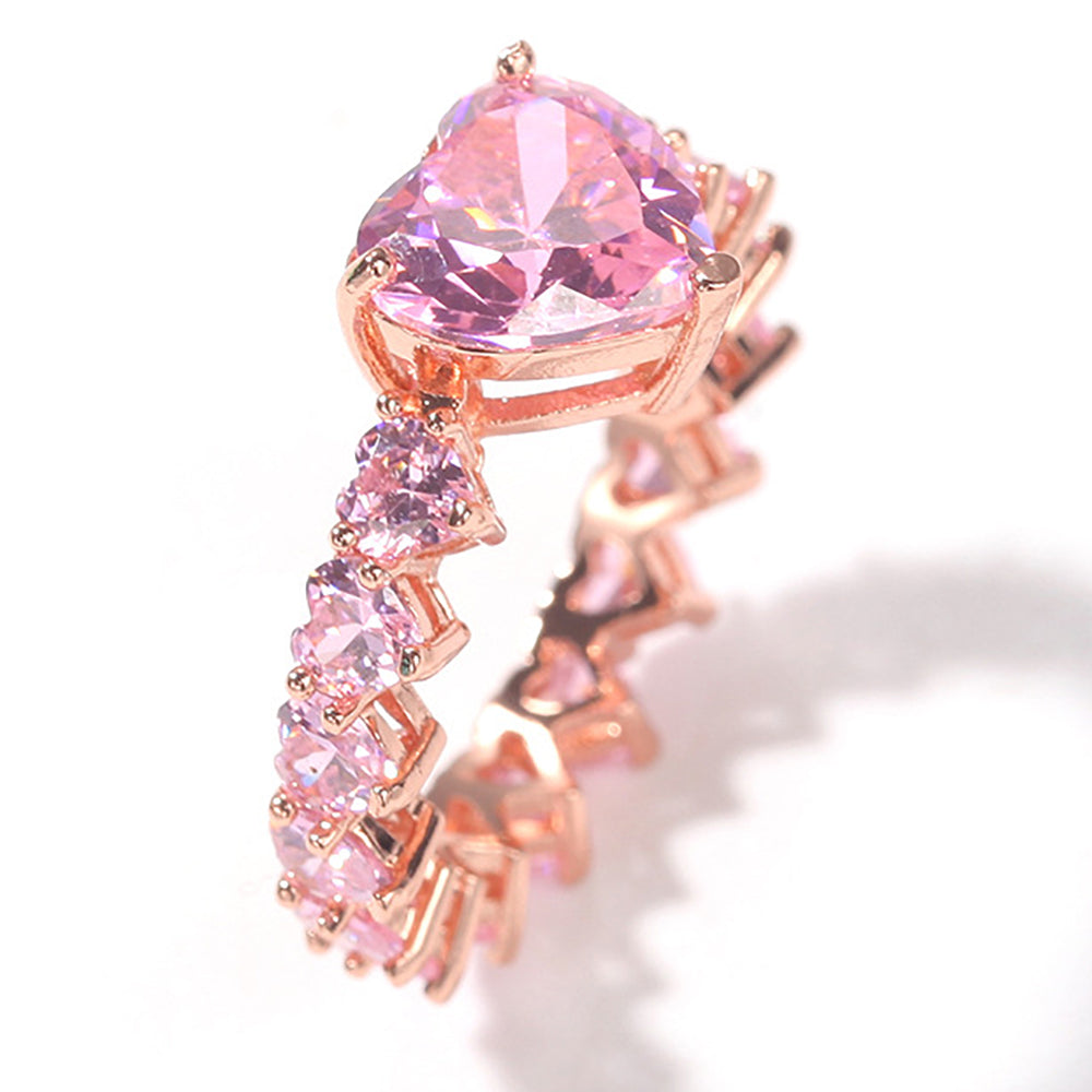 Moissanite Iced Out Engagement Ring