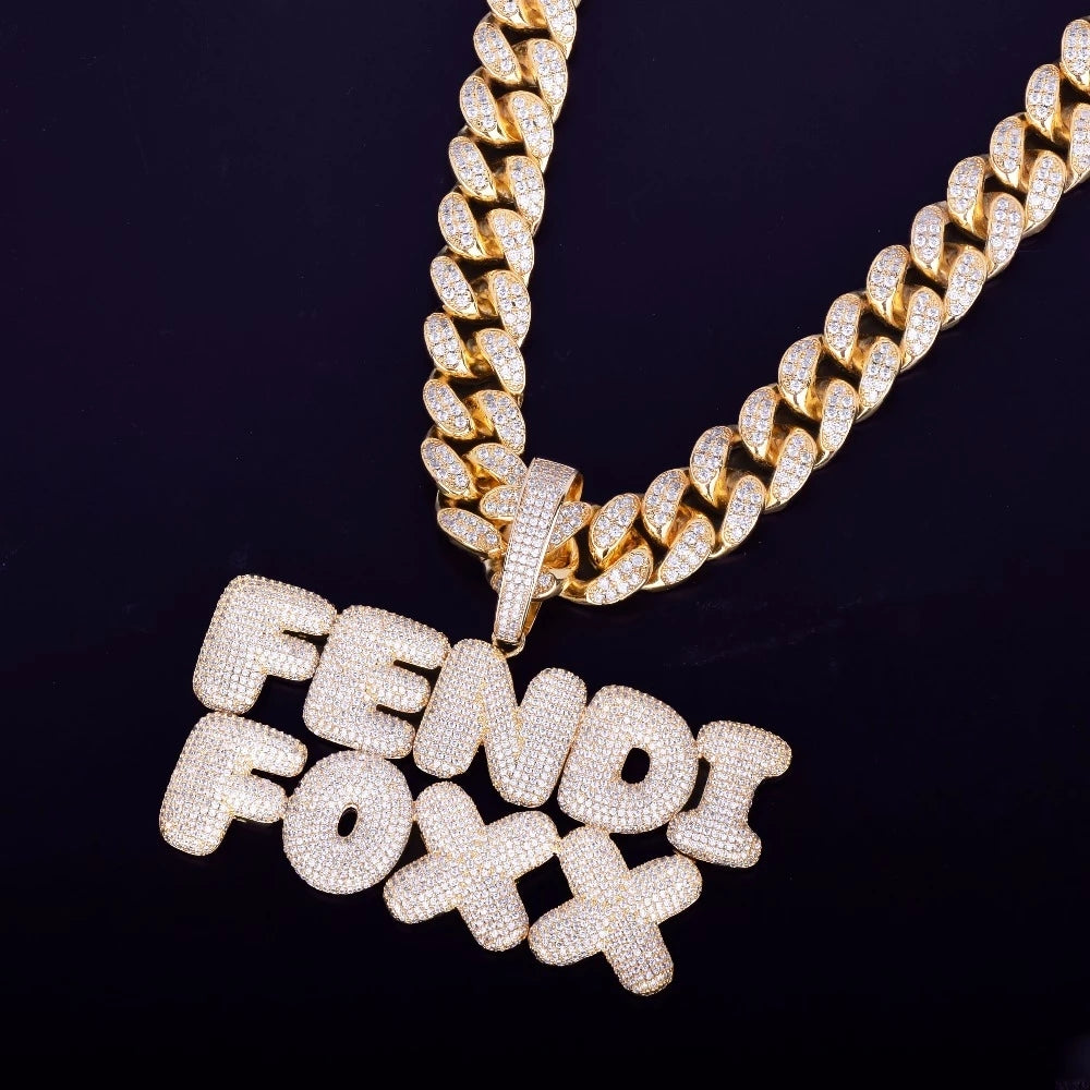 Moissanite Custom name necklace