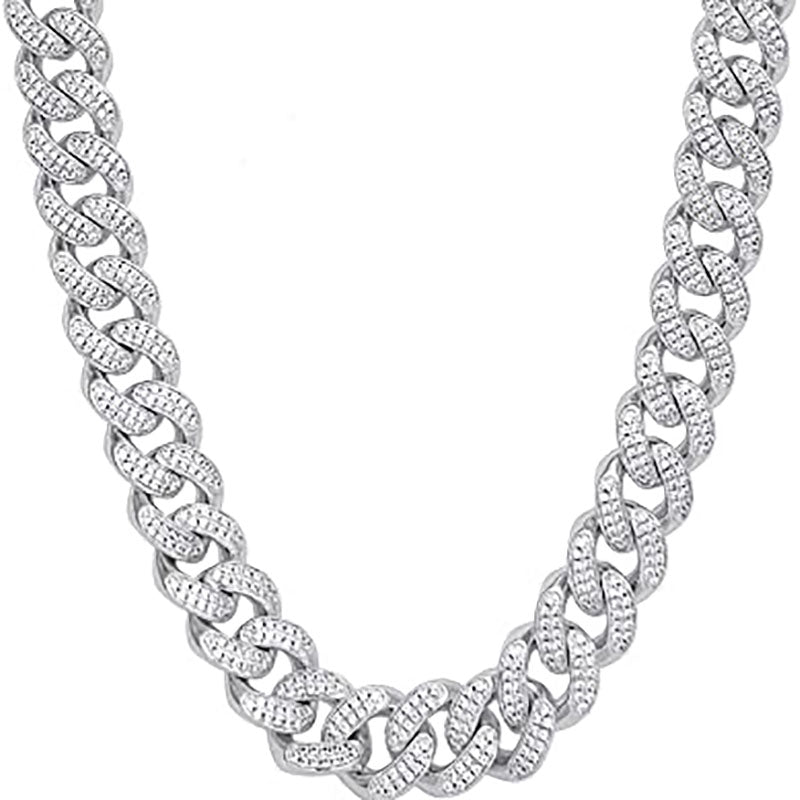 Moissanite Iced Out Cuban Link Chain for Men
