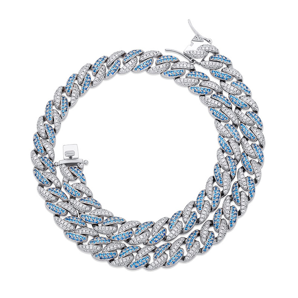 Moissanite 9mm Iced Out Cuban Link Chain