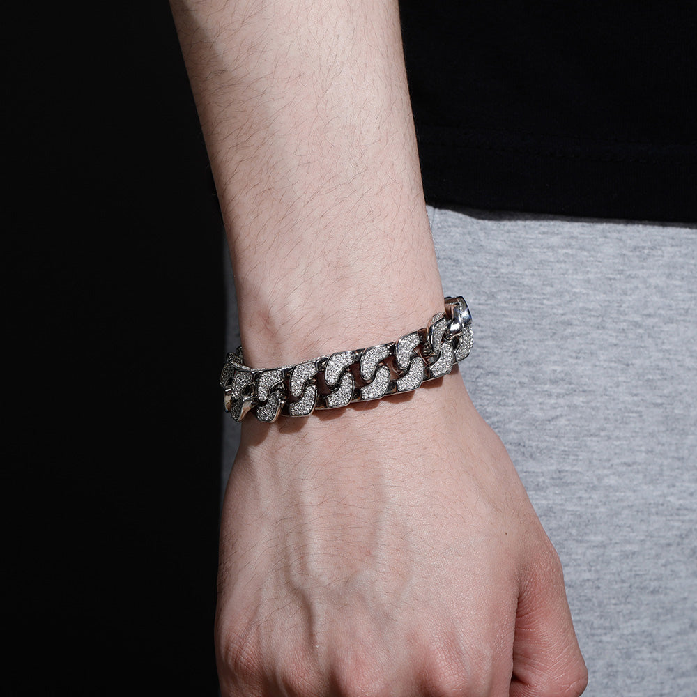 Moissanite 14mm Iced Out Cuban Link Chain For Men