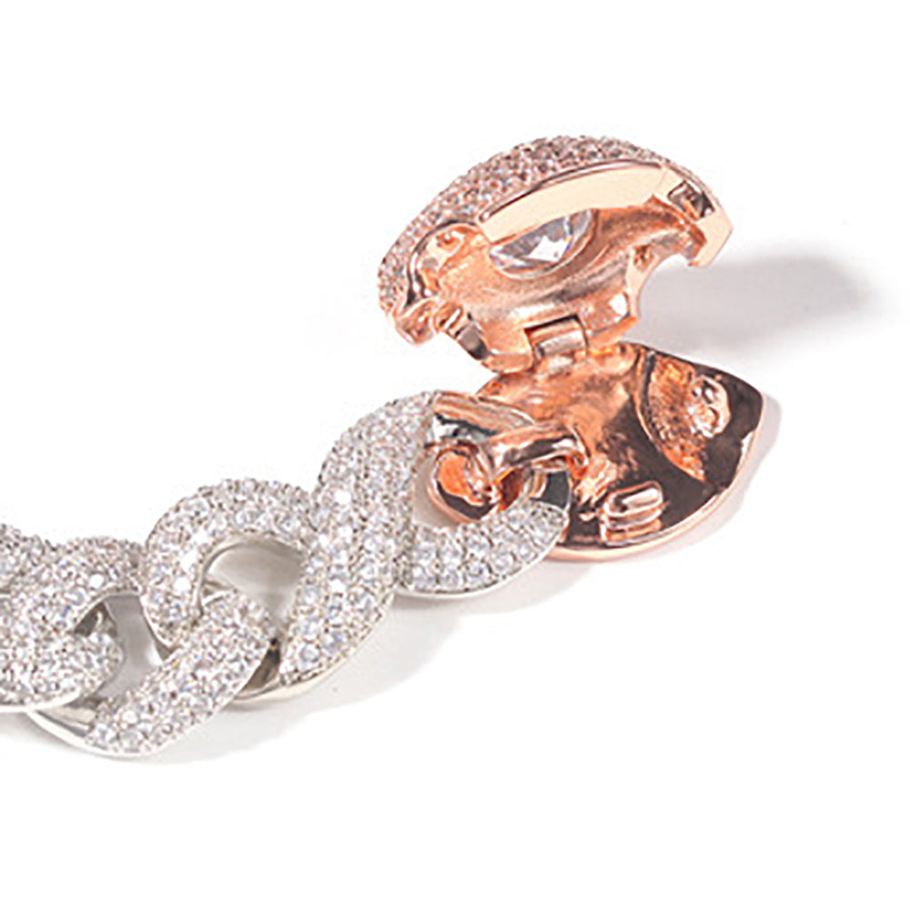 Moissanite 16mm Iced Out Cuban Link Chain