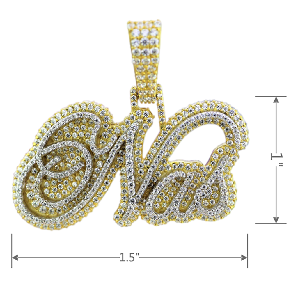 Moissanite Custom name necklace