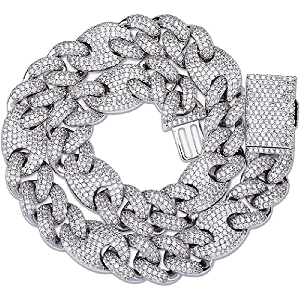 Moissanite Iced Out Cuban Link Chain