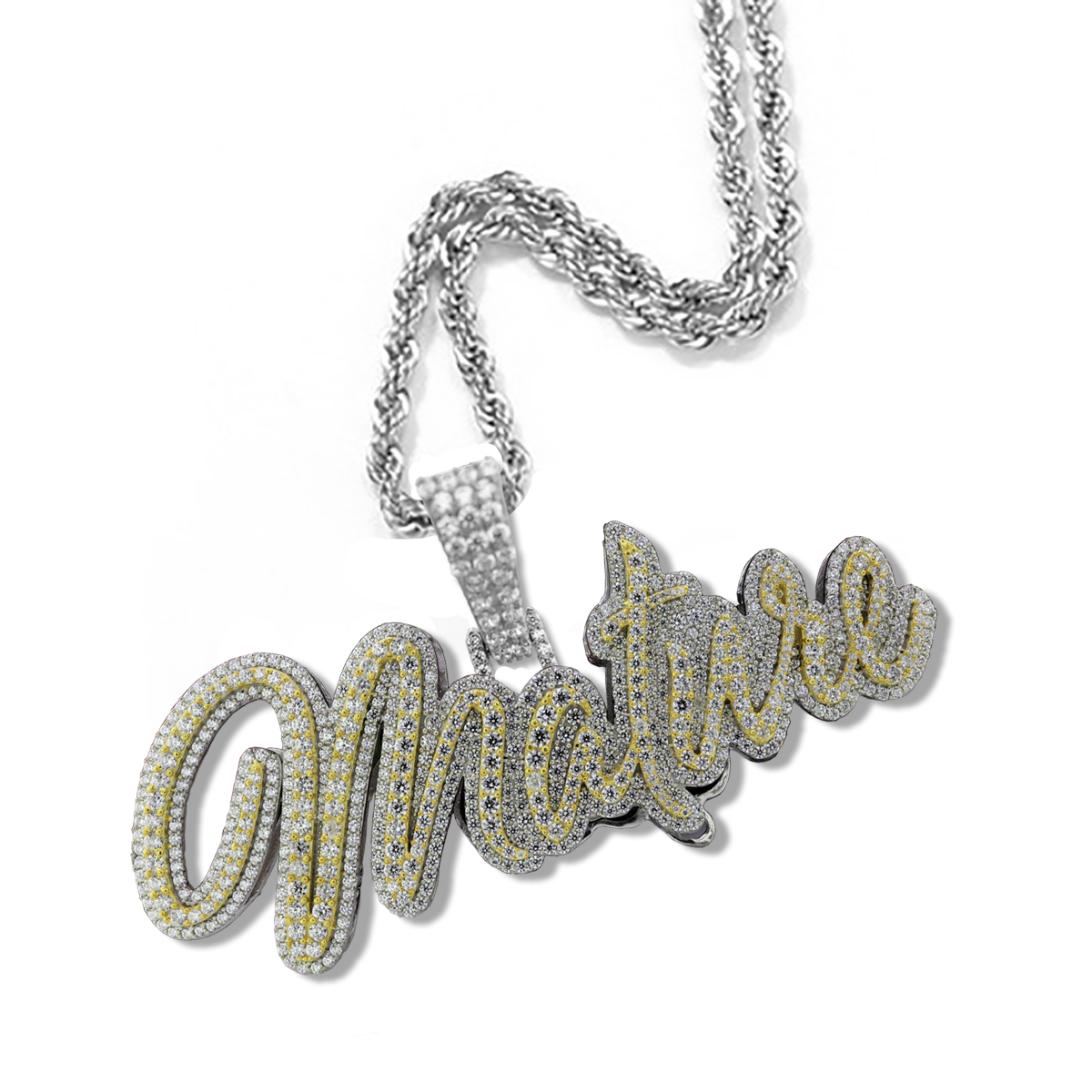 Moissanite Custom name necklace