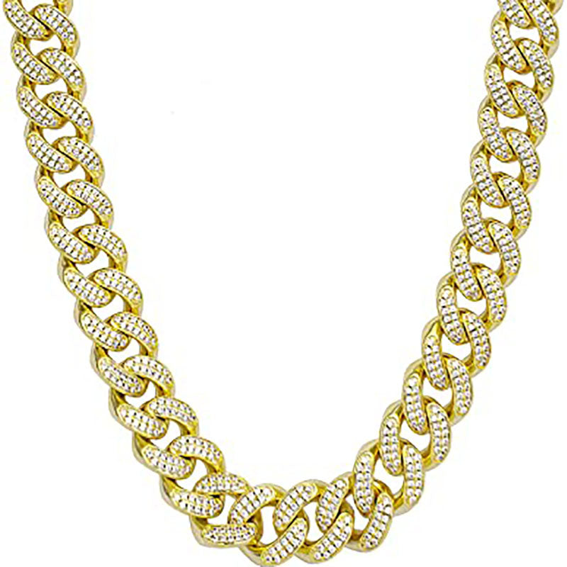 Moissanite Iced Out Cuban Link Chain for Men