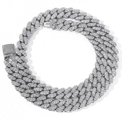 Moissanite Iced Out Cuban Link Chain for Men