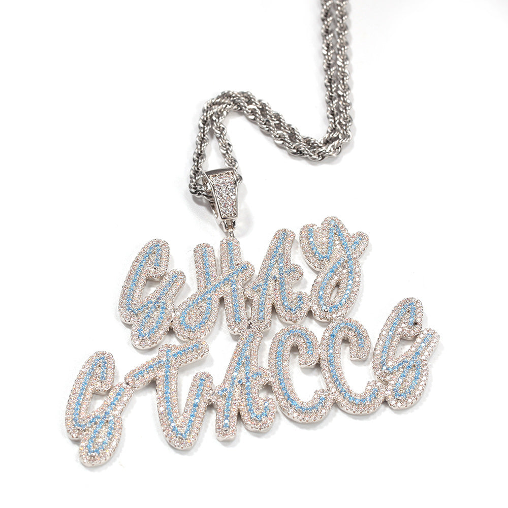 Moissanite Custom name necklace