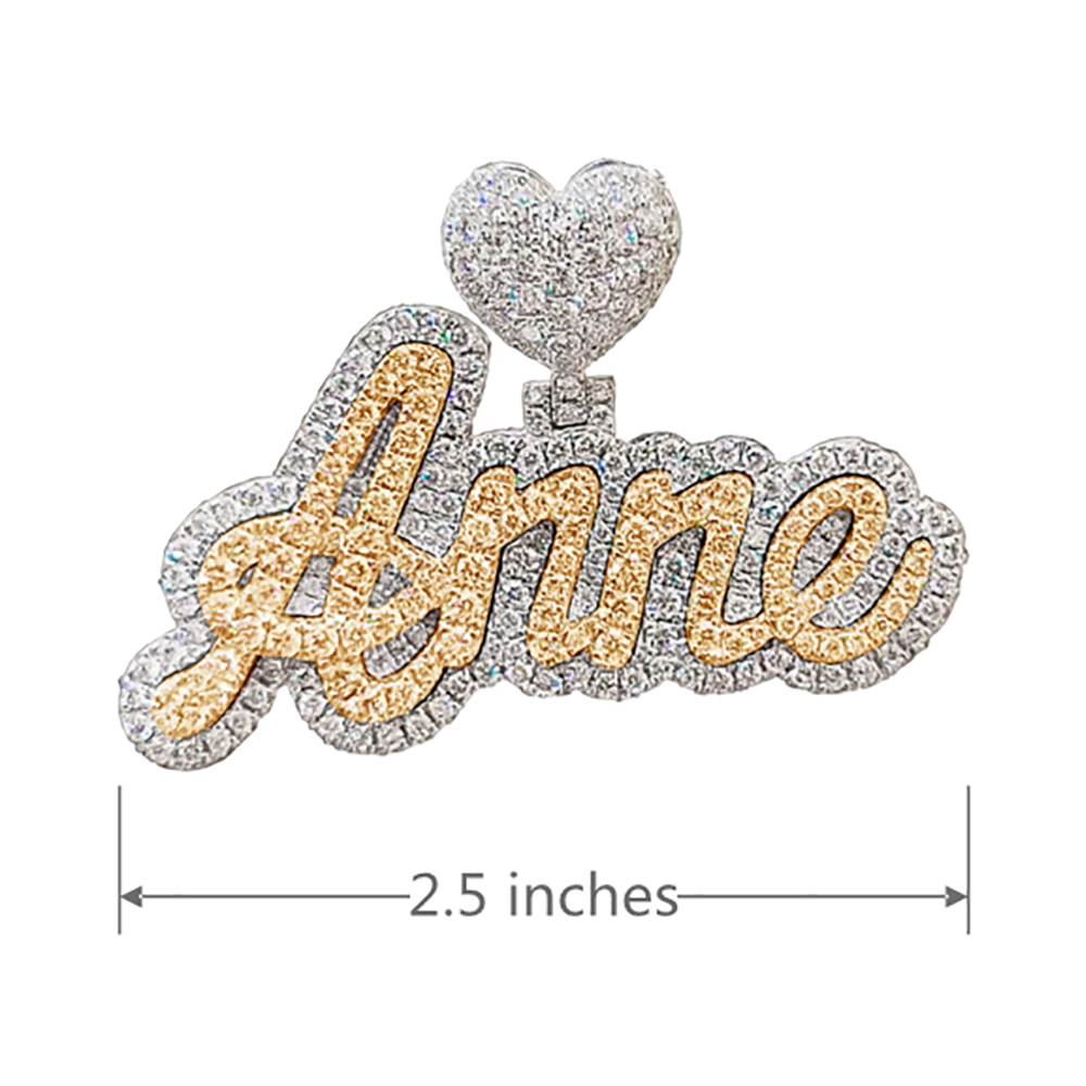 Moissanite Custom name necklace for women