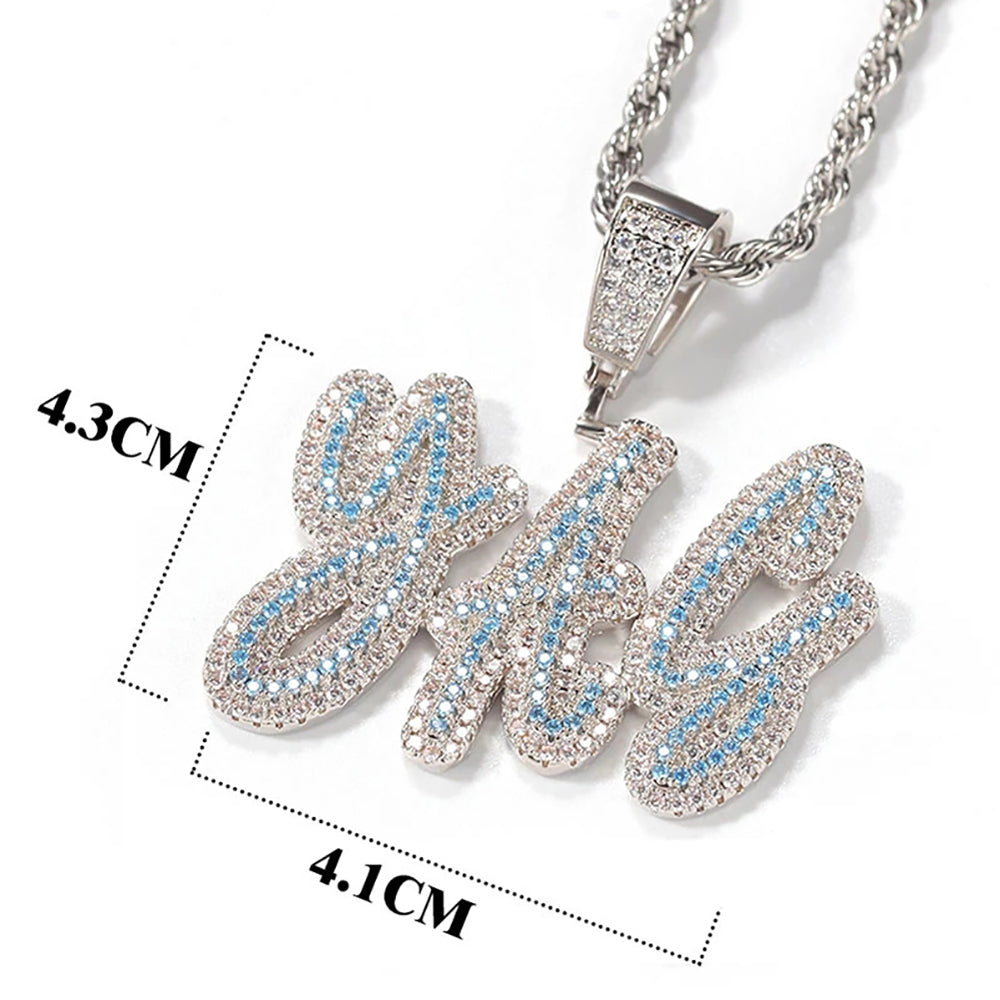 Moissanite Custom name necklace