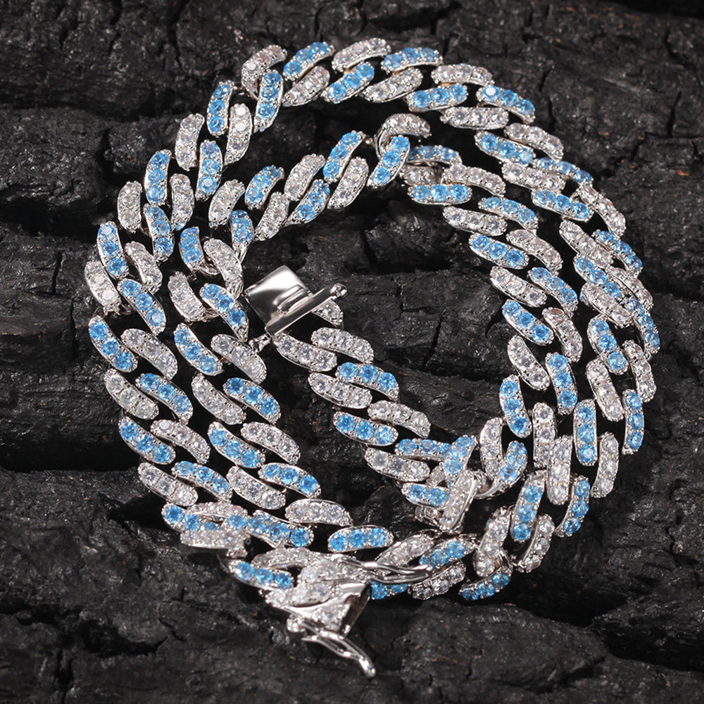 Moissanite 10mm Iced Out Cuban Link Chain