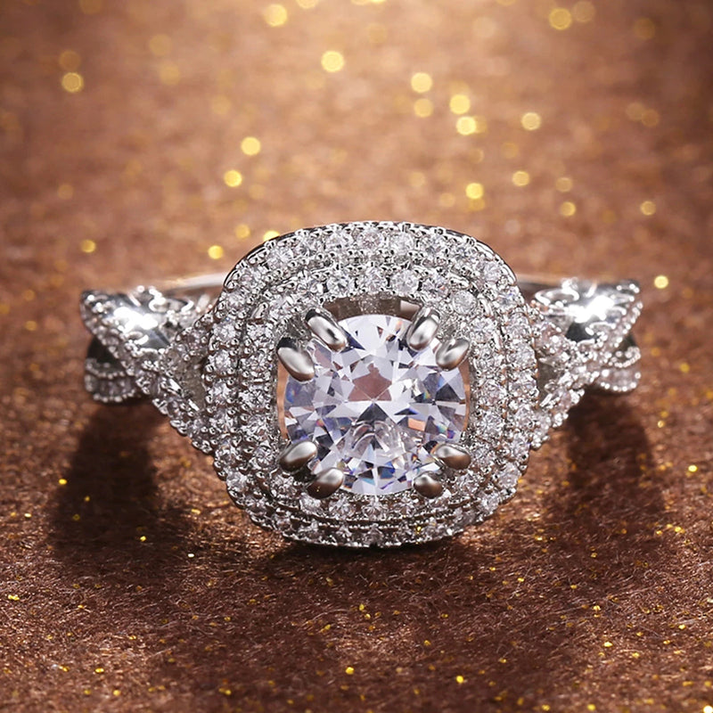 3 Carat Moissanite Diamond Ring for Women