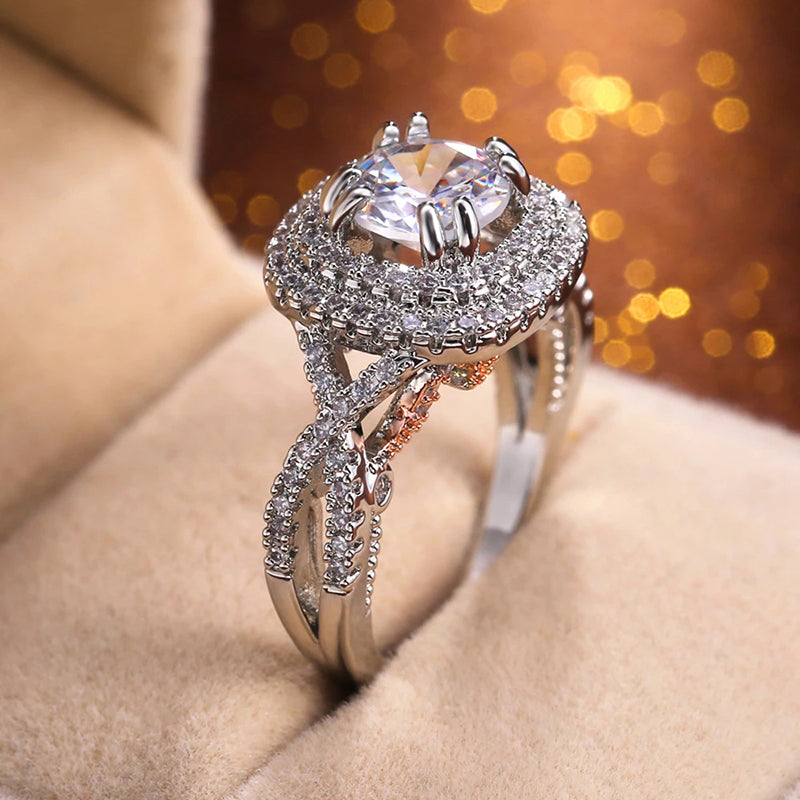 3 Carat Moissanite Diamond Ring for Women