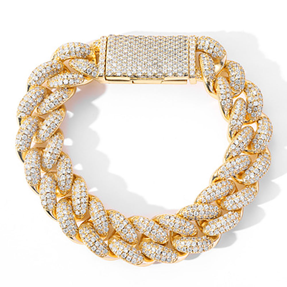 Moissanite Iced Out Miami Cuban Link Chain
