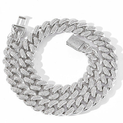 Moissanite Iced Out Cuban Link Chain for Men