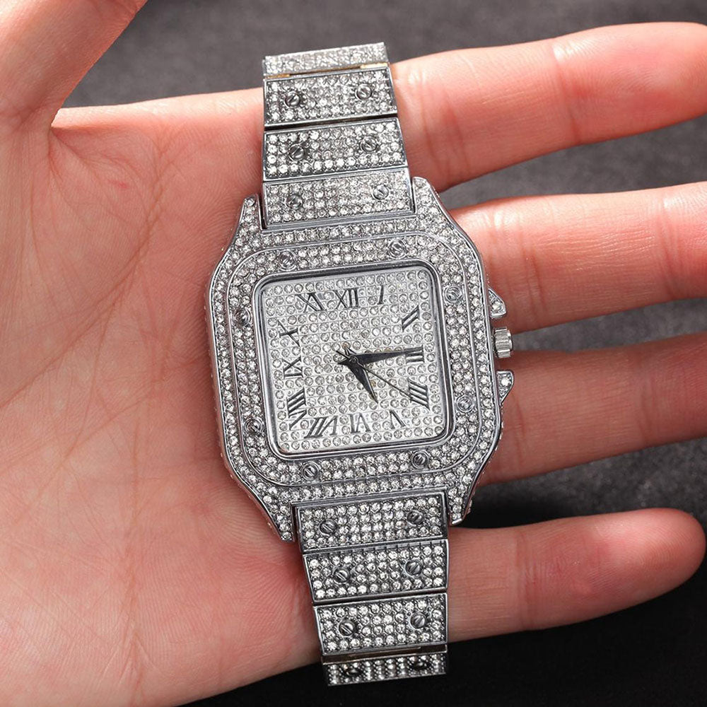 Moissanite Iced out watch