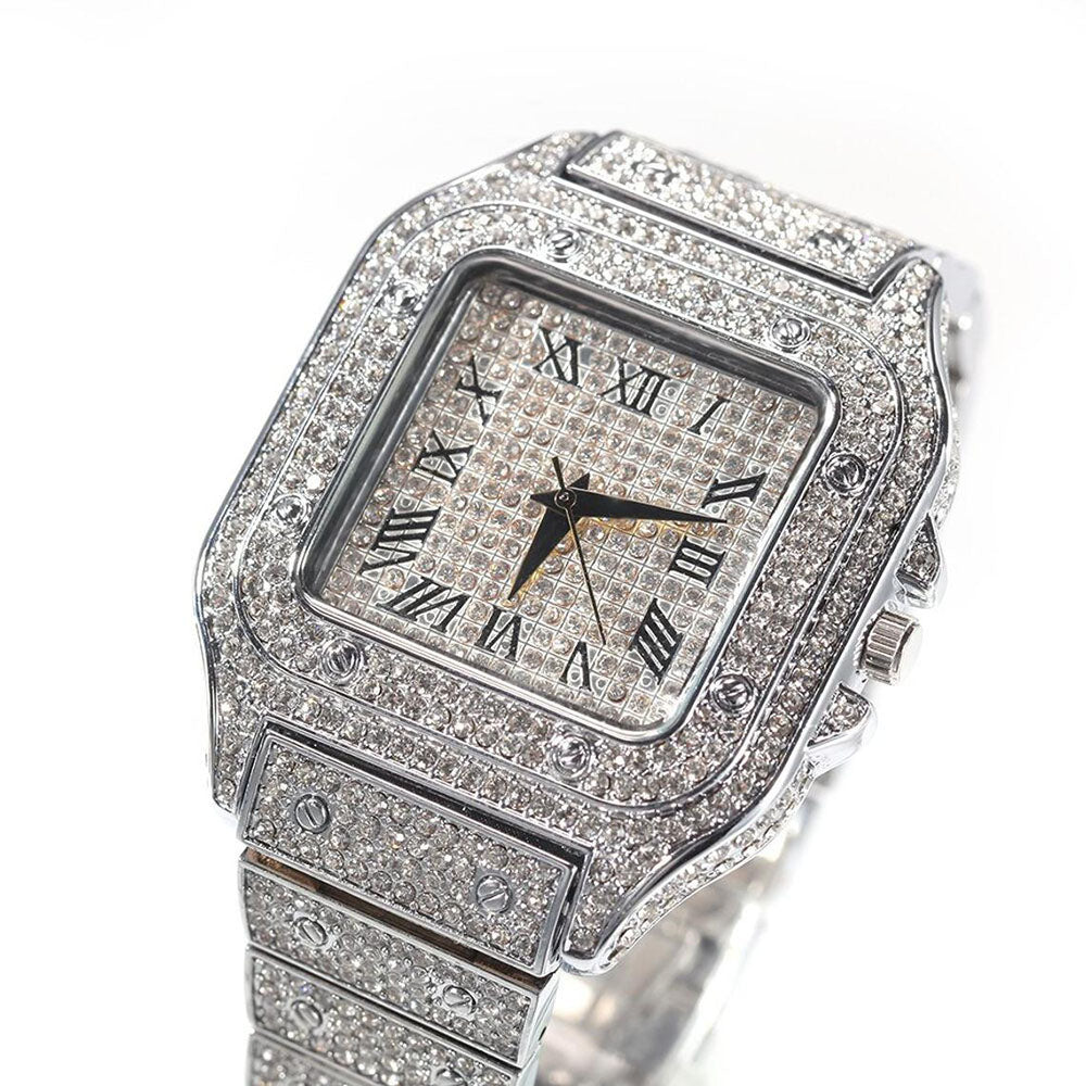 Moissanite Iced out watch