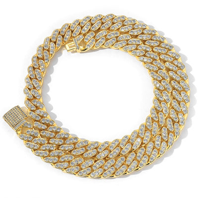 Moissanite Iced Out Cuban Link Chain for Men