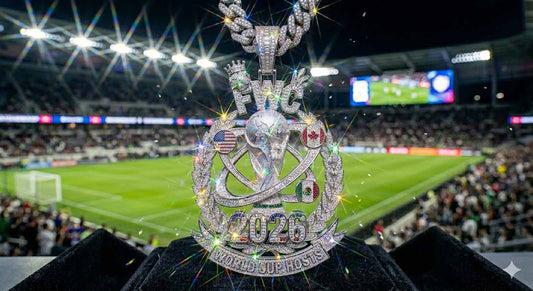 Custom 2026 World Cup Moissanite Hip-Hop Pendant by Black Soldier Designs