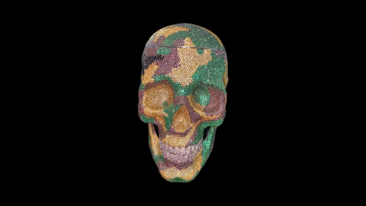 22,000 Moissanites, One Camo Skull: The Ultimate Luxury Ashtray