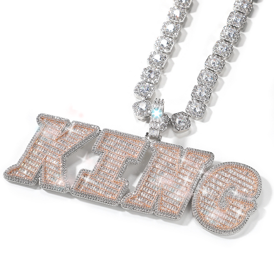 Iced out  Moissanite Custom name chain