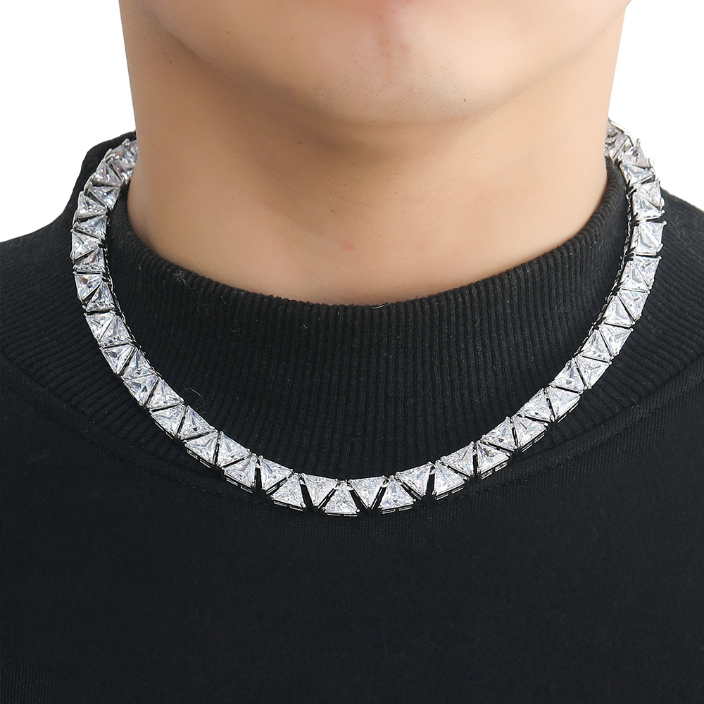 Moissanite Iced Out Black Cuban Link Chain