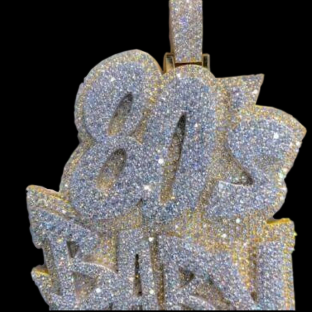 Moissanite Custom name chain – BlackSoldierDesigns