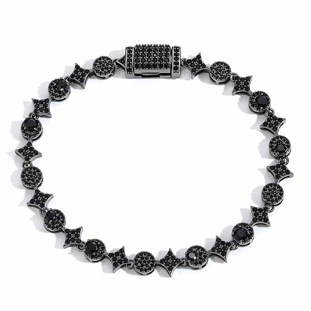 8mm Iced Out Black Cuban Link Chain