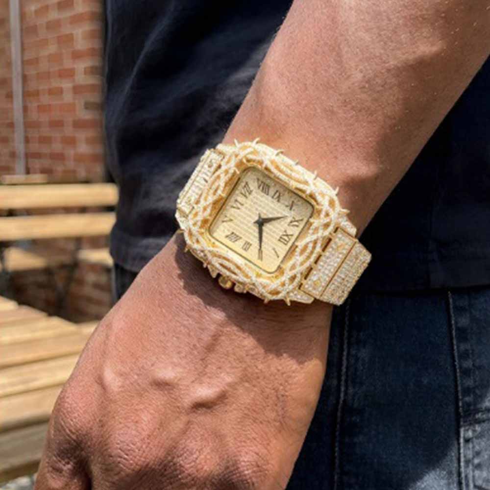 Moissanite Thorn Iced out watch