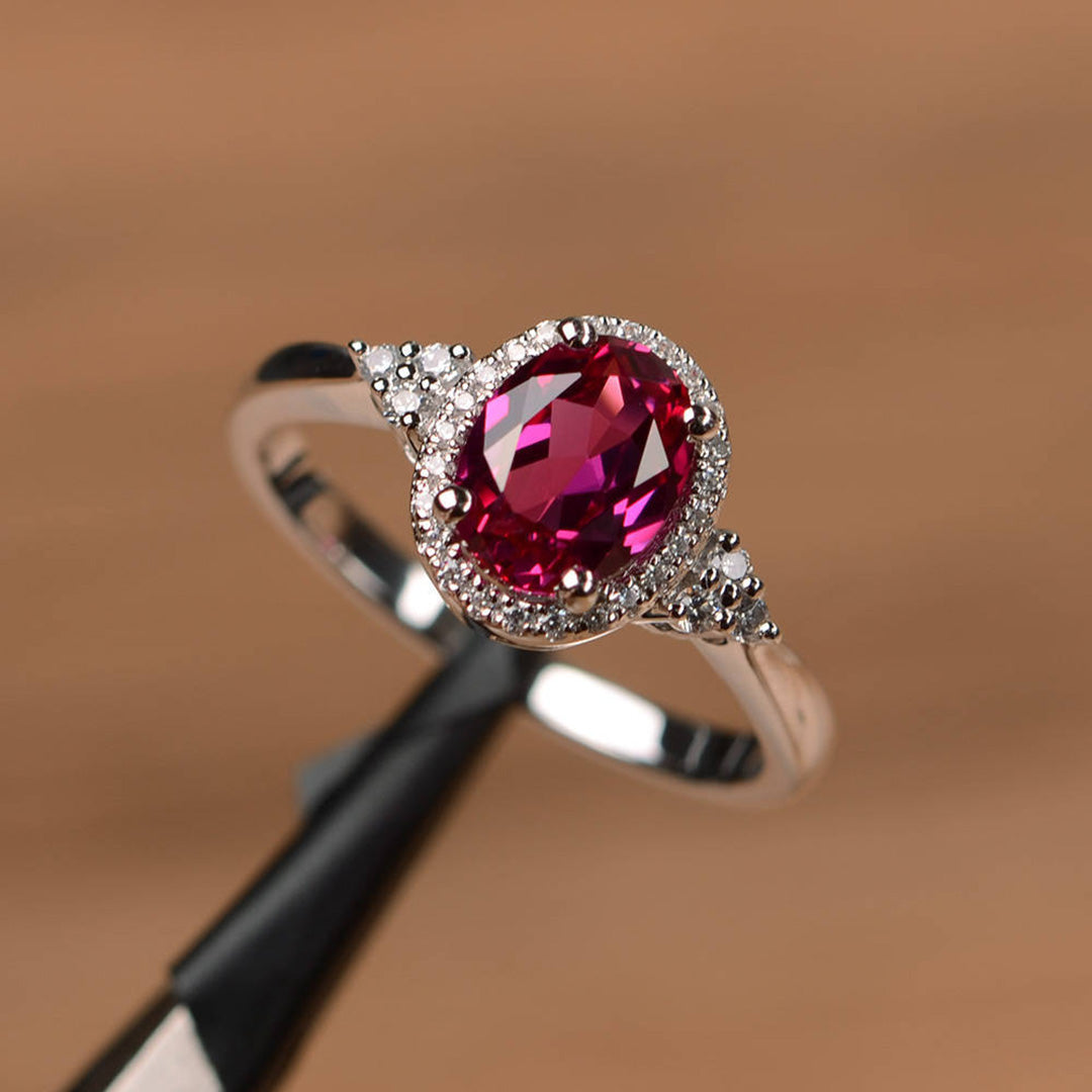 Sterling Silver Pink Gemstone Wedding Ring For Women – BlackSoldierDesigns