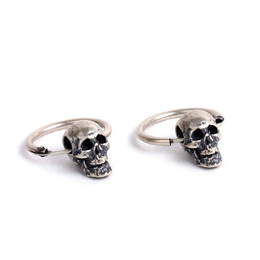 925 Sterling Silver Skull Earrings For Women