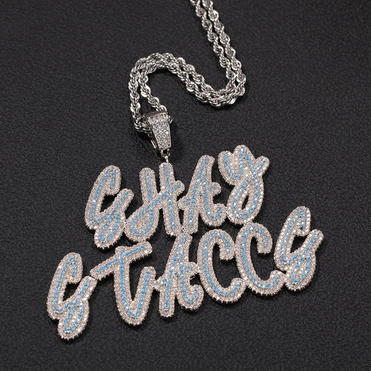 Moissanite Custom name necklace