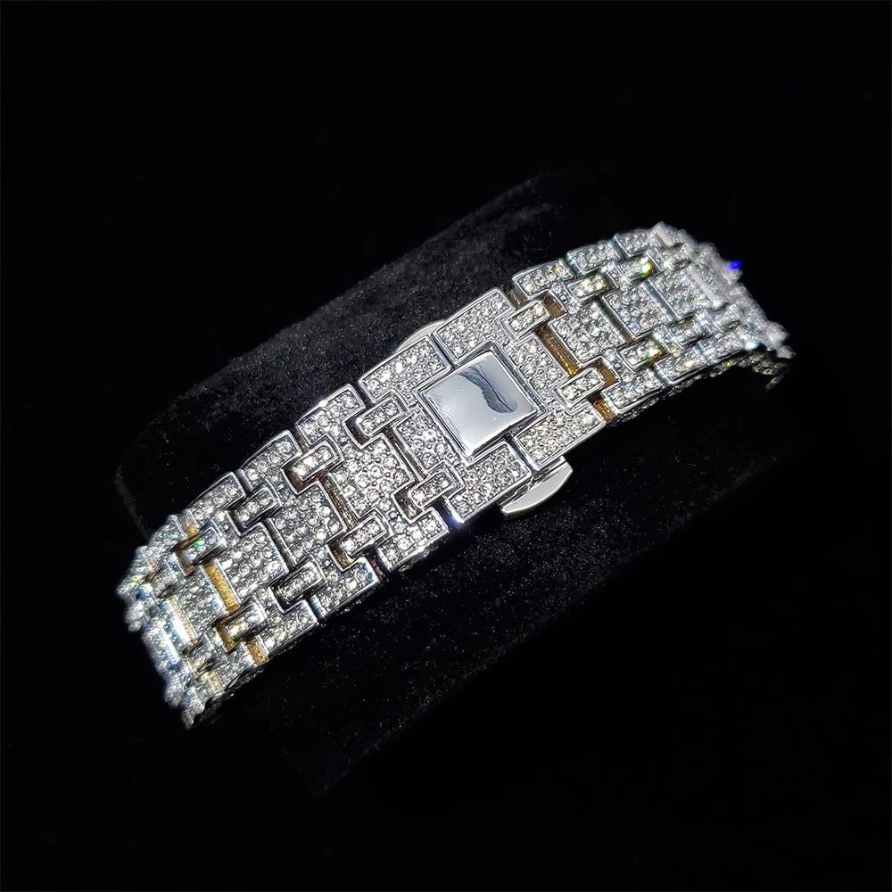 Moissanite Iced out watch