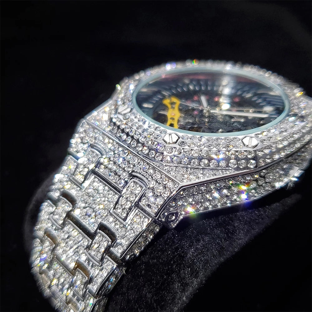 Moissanite Iced out watch