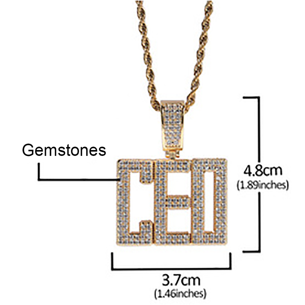 Iced out custom name necklace Clearance